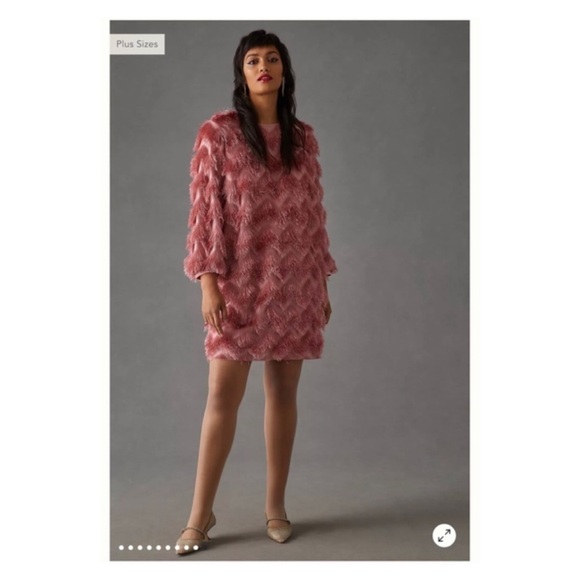Anthropologie Pink Textured Dress - Picture 12 of 15